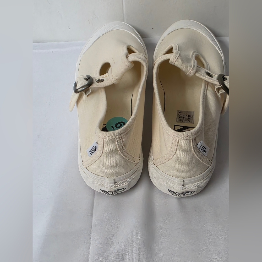 Vans White Platform Mary Jane Sneakers - Picture 6 of 10